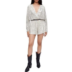 Maje Sequined playsuit romper Dress